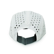 White 5-Panel Camper Cycling and Running Cap