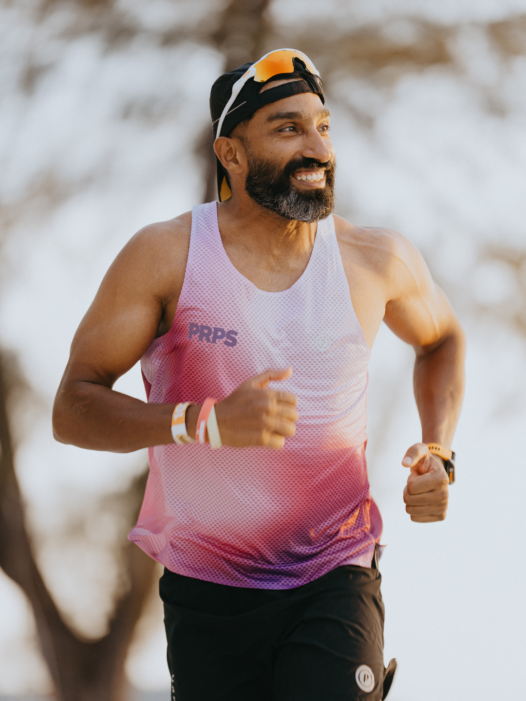 Borealis - MEN Hypermesh PRO+ Running Singlet (Plum)