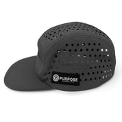 Grey 5-Panel Camper Cycling and Running Cap