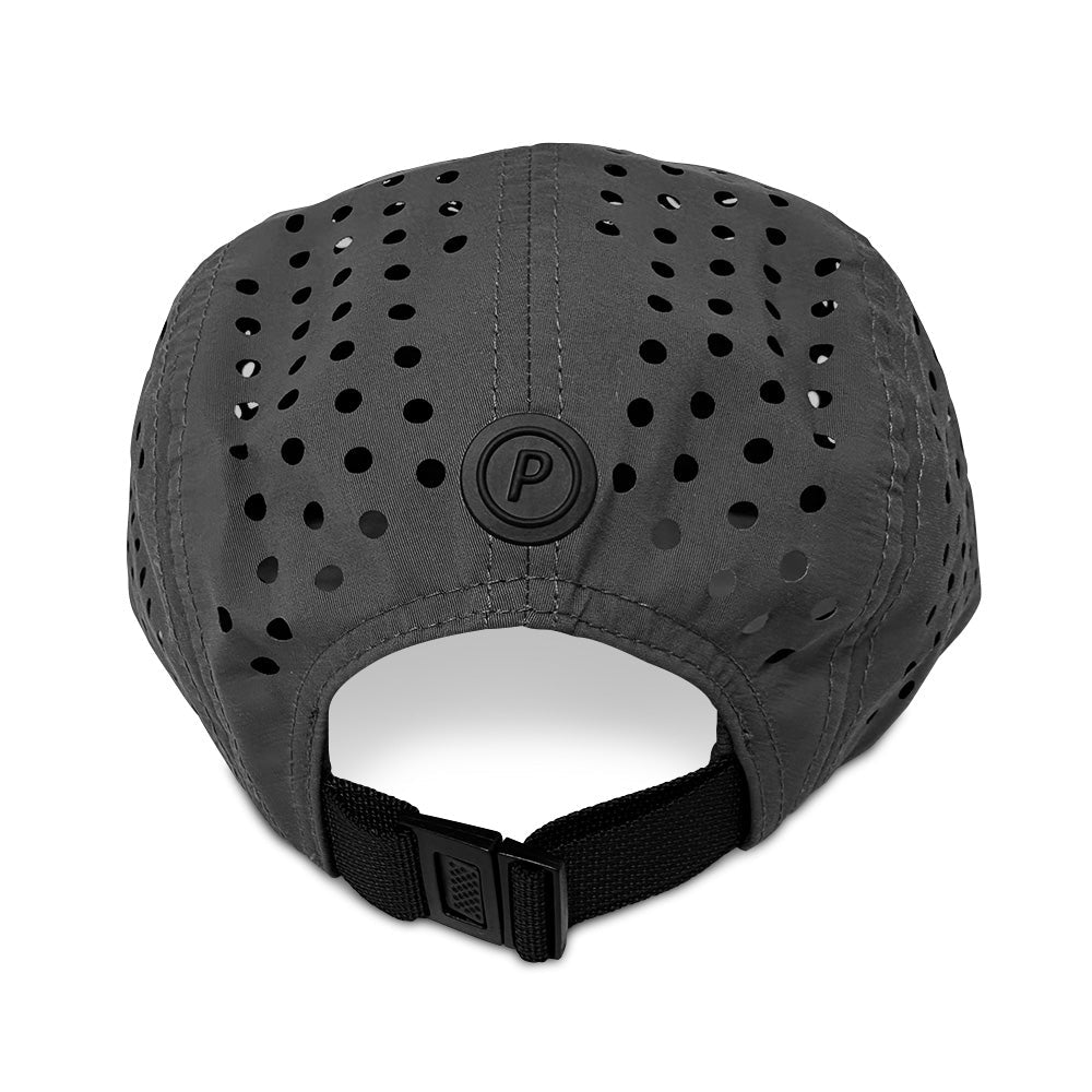 Grey 5-Panel Camper Cycling and Running Cap