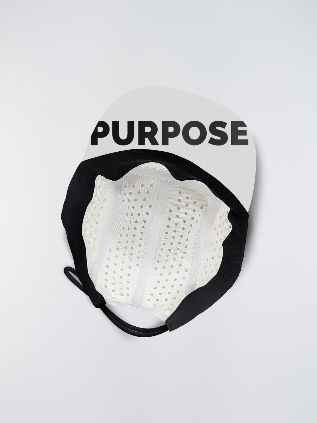 re:PURPOSE 5-Panel Cycling & Running Cap 100% Recycled (Arctic White)