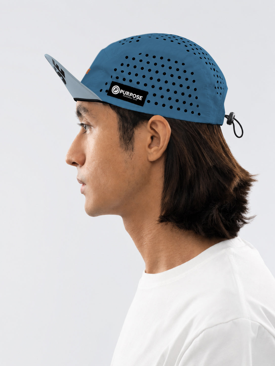re:PURPOSE 5-Panel Cycling & Running Cap 100% Recycled (Ocean Blue)