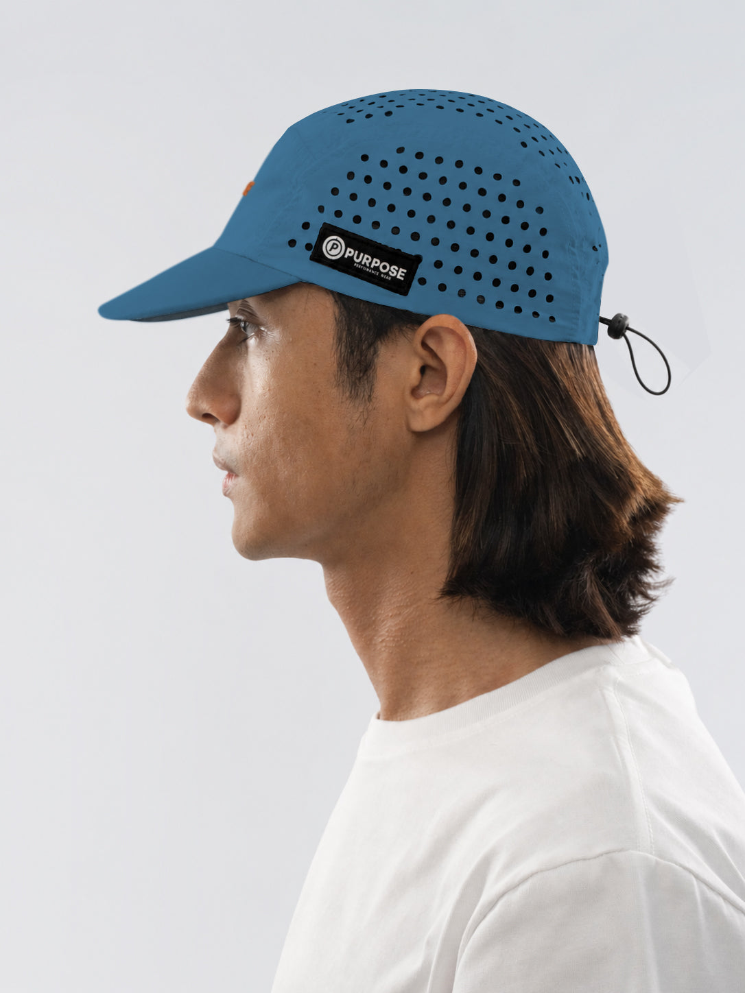 re:PURPOSE 5-Panel Cycling & Running Cap 100% Recycled (Ocean Blue)