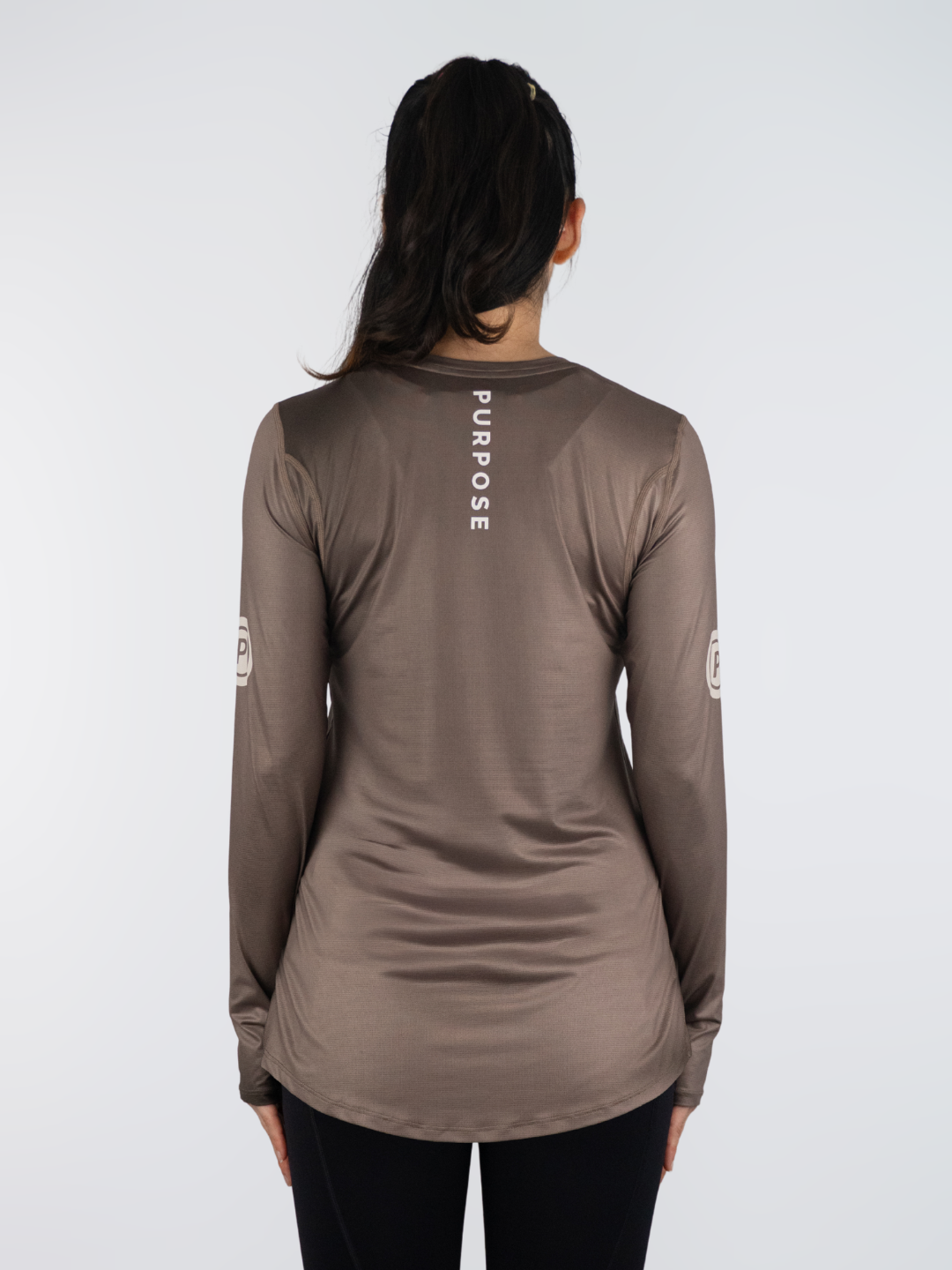 Women Hypermesh ELITE Long Sleeve Running T-Shirt LT (Terracotta Brown)