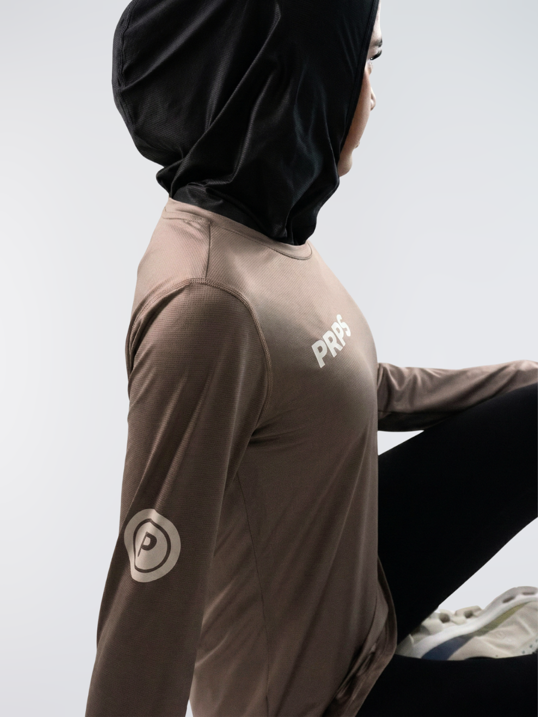 Women Hypermesh ELITE Long Sleeve Running T-Shirt LT (Terracotta Brown)