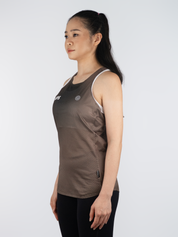 Women Hypermesh PRO Plus Running Singlet (Terracotta Brown)