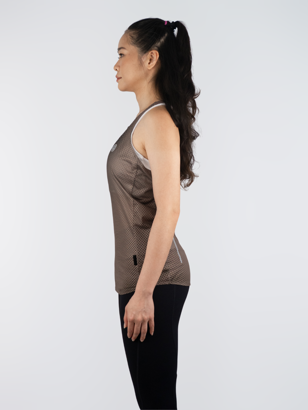 Women Hypermesh PRO Plus Running Singlet (Terracotta Brown)