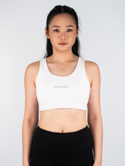 Women Performance Sports Bra (Arctic White)